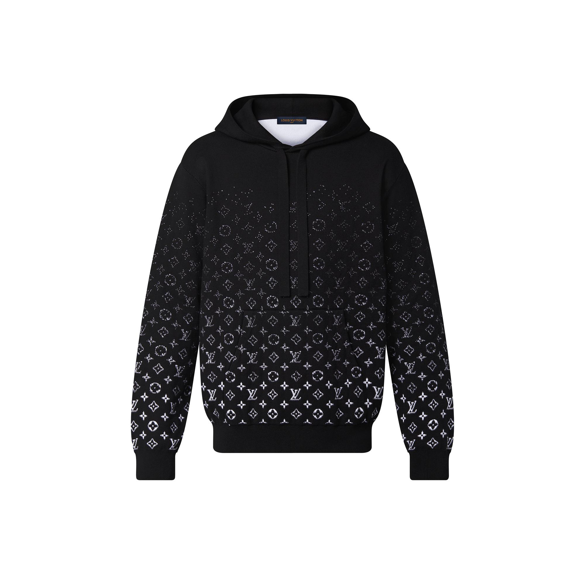 Black louis vuitton hoodie on sale